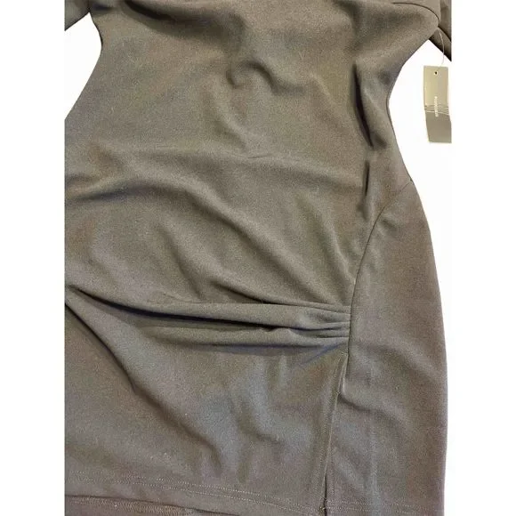 Nwt amazement lulus Medium flirty little black ruched long sleeve bodycon dress - Picture 5 of 7